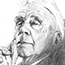 Drawing of Robert Frost