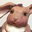 Humorous sculpture of rabbits