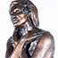 Sculpture of seated woman