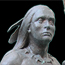 Sculpture of a Native American