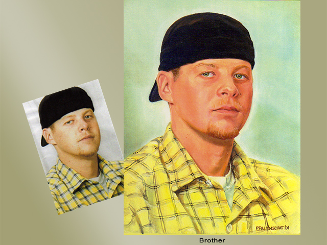 Painting of a young man